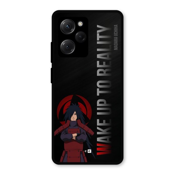 Wake Up Madara Uchiha Metal Back Case for Poco X5 Pro