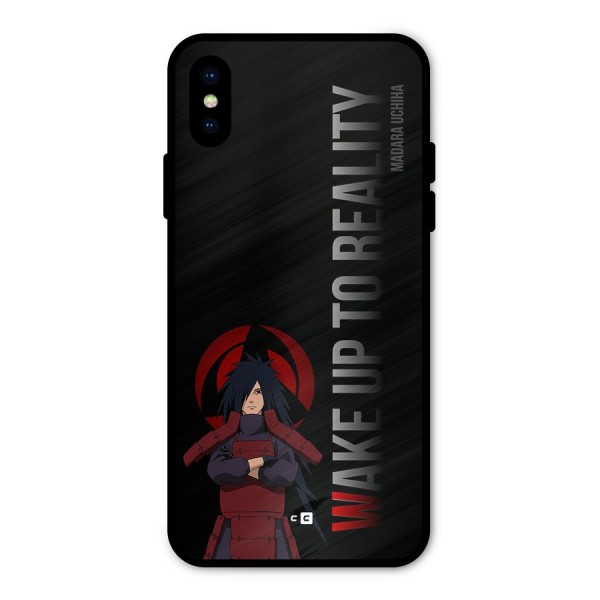 Wake Up Madara Uchiha Metal Back Case for iPhone X