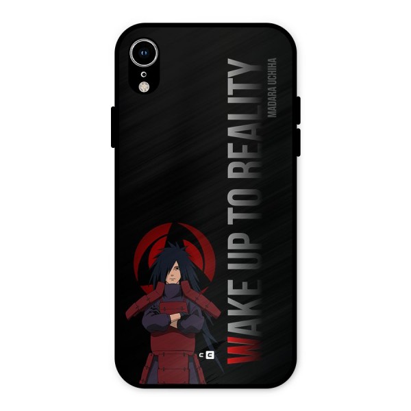 Wake Up Madara Uchiha Metal Back Case for iPhone XR