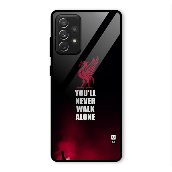 Walk Alone Glass Back Case for Galaxy A72