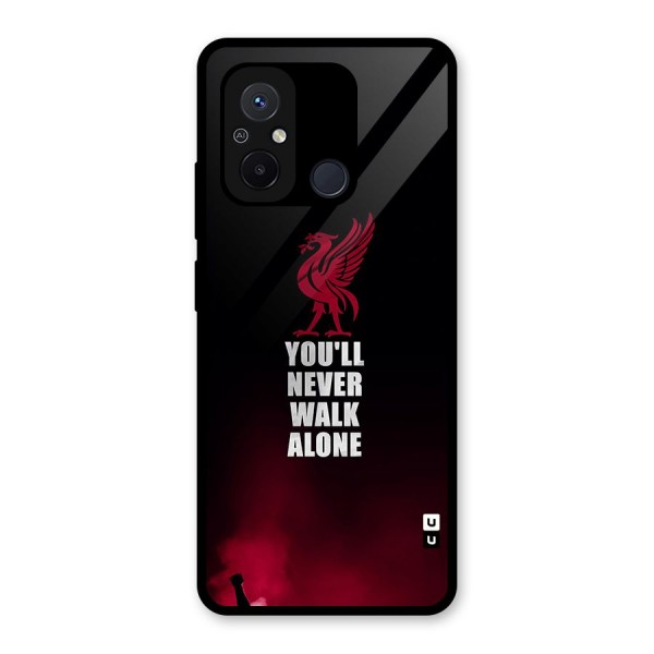 Walk Alone Glass Back Case for Redmi 12C