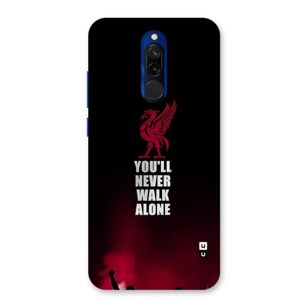 Walk Alone Glass Back Case for Redmi 8