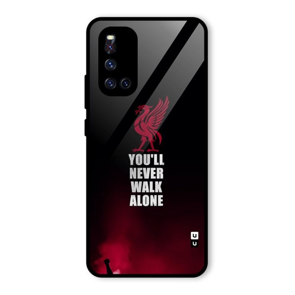 Walk Alone Glass Back Case for Vivo V19