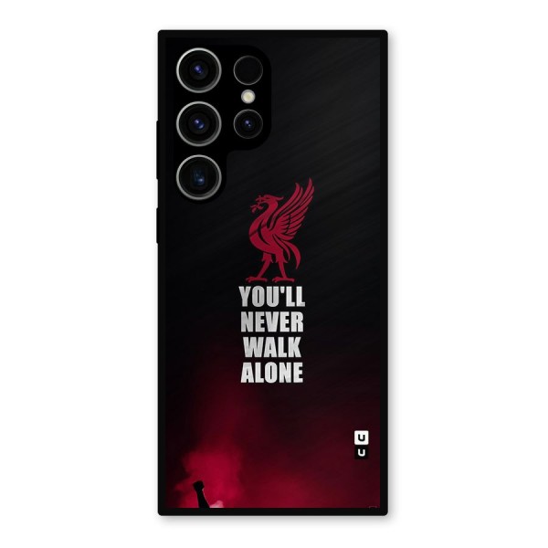 Walk Alone Metal Back Case for Galaxy S23 Ultra