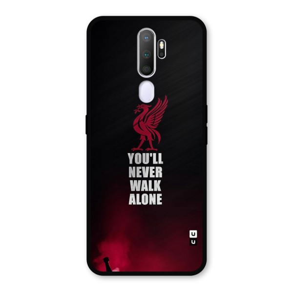 Walk Alone Metal Back Case for Oppo A9 (2020)