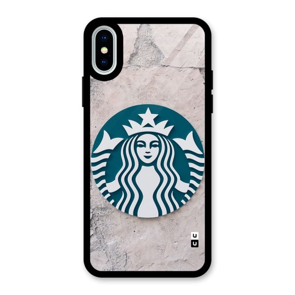 Wall StarBucks Glass Back Case for iPhone X