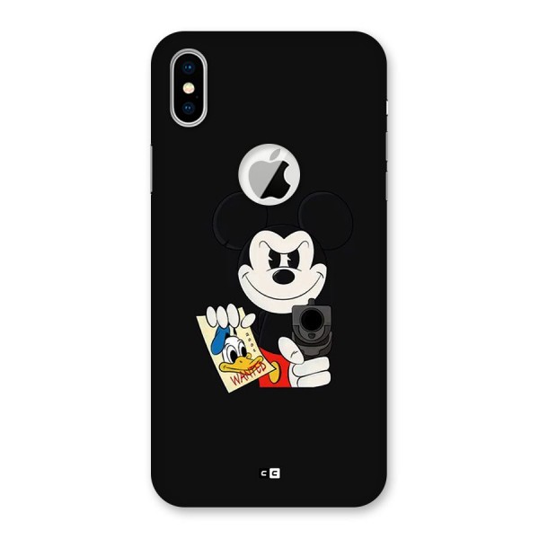 Wanted Duck Back Case for iPhone X Logo Cut
