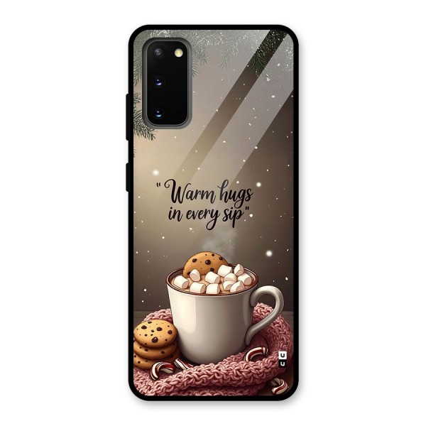 Warm Hugs Glass Back Case for Galaxy S20