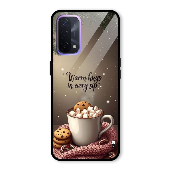Warm Hugs Glass Back Case for Oppo A74 5G