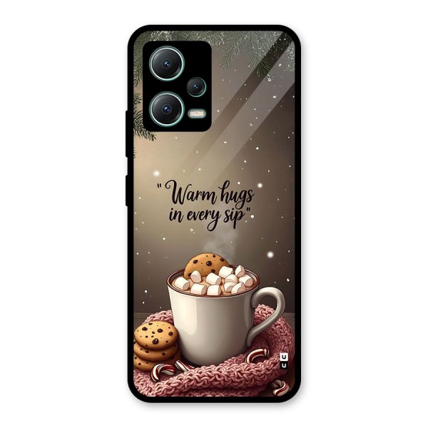 Warm Hugs Glass Back Case for Poco X5