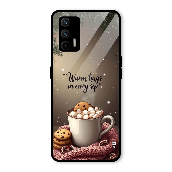 Warm Hugs Glass Back Case for Realme X7 Max