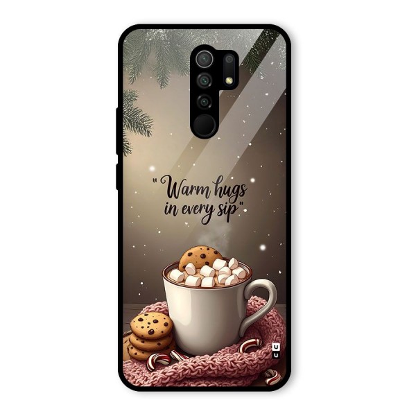Warm Hugs Glass Back Case for Redmi 9 Prime