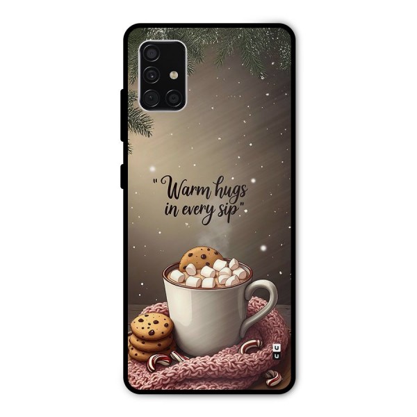 Warm Hugs Metal Back Case for Galaxy A51