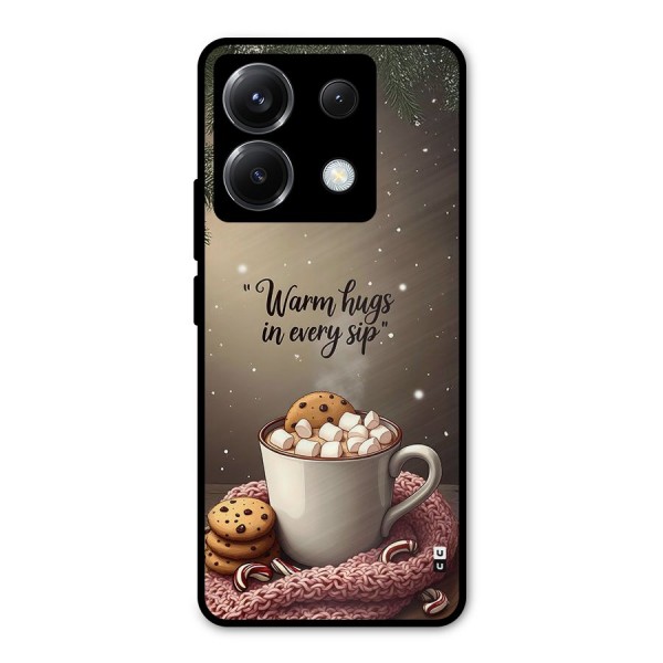Warm Hugs Metal Back Case for Poco X6