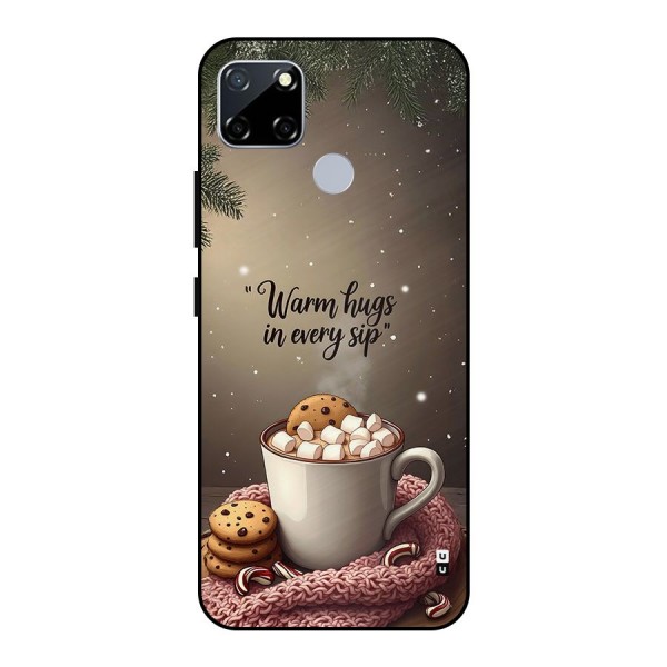 Warm Hugs Metal Back Case for Realme Narzo 30A