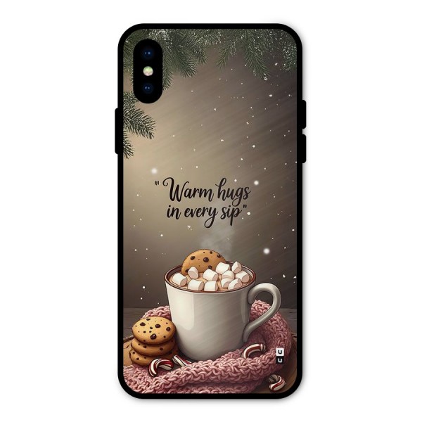 Warm Hugs Metal Back Case for iPhone XS