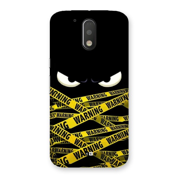 Warning Eyes Back Case for Moto G4 Plus