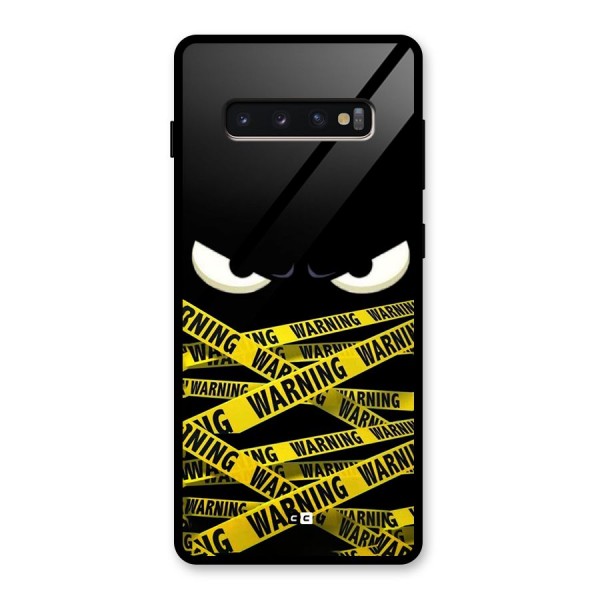 Warning Eyes Glass Back Case for Galaxy S10 Plus