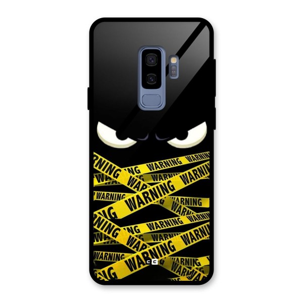 Warning Eyes Glass Back Case for Galaxy S9 Plus
