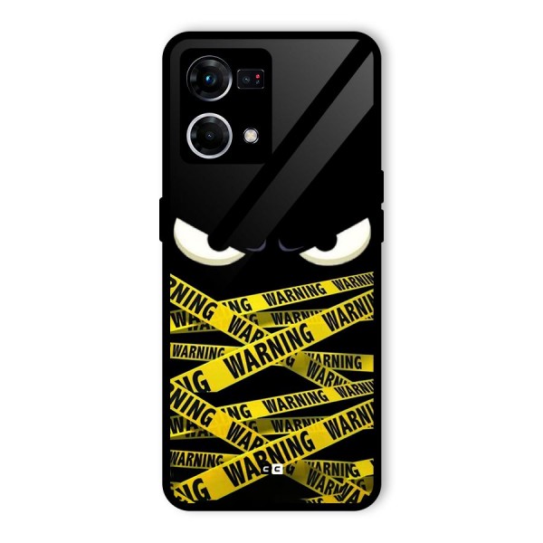 Warning Eyes Glass Back Case for Oppo F21 Pro 4G