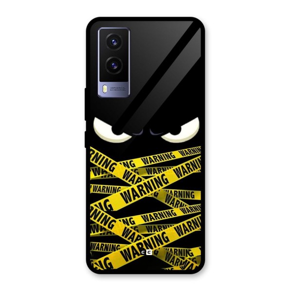 Warning Eyes Glass Back Case for Vivo V21e 5G