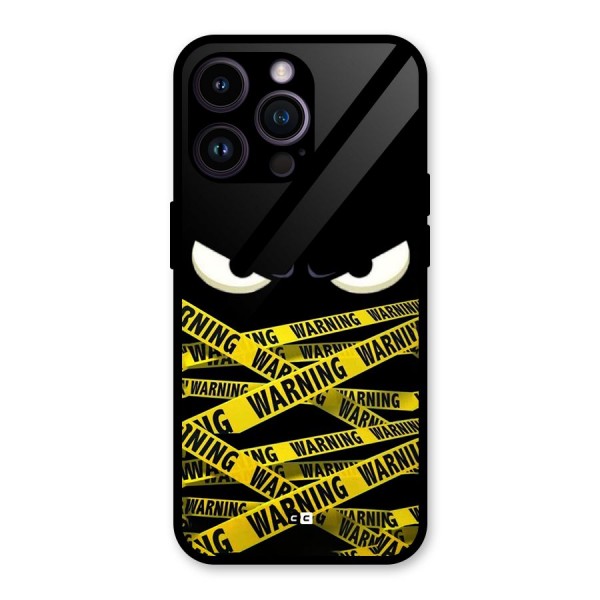 Warning Eyes Glass Back Case for iPhone 14 Pro Max