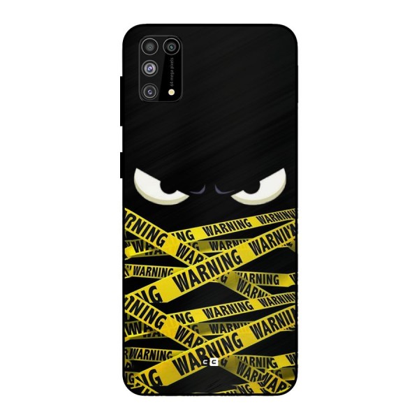 Warning Eyes Metal Back Case for Galaxy M31