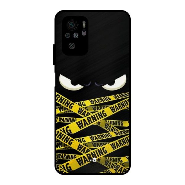 Warning Eyes Metal Back Case for Redmi Note 10S