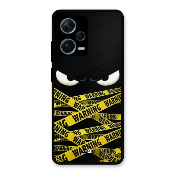 Warning Eyes Metal Back Case for Redmi Note 12 Pro Plus 5G