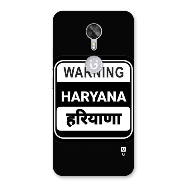 Warning Haryana Back Case for Gionee A1