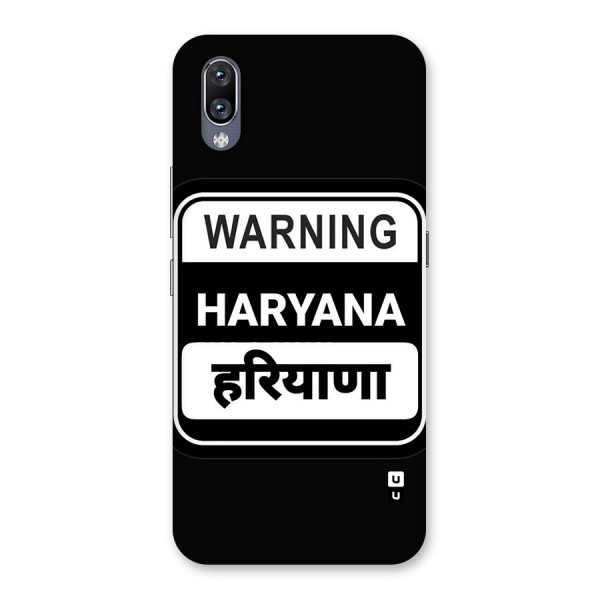 Warning Haryana Back Case for Vivo NEX
