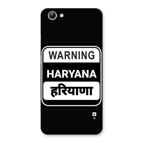 Warning Haryana Back Case for Vivo Y71i