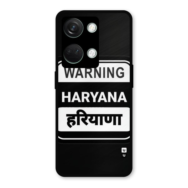 Warning Haryana Metal Back Case for OnePlus Nord 3