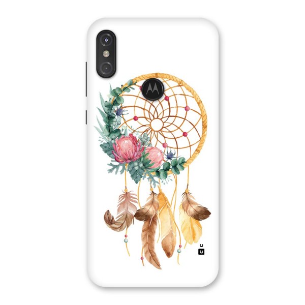 Watercolor Dreamcatcher Back Case for Motorola One Power