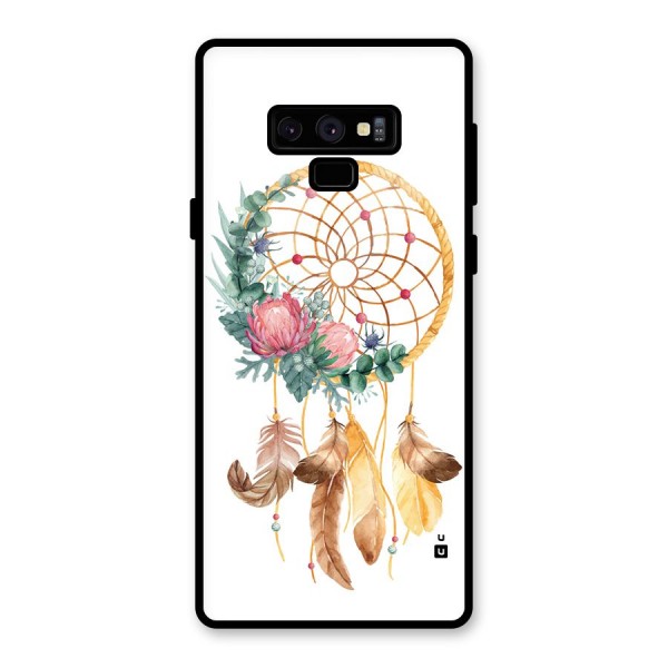 Watercolor Dreamcatcher Glass Back Case for Galaxy Note 9