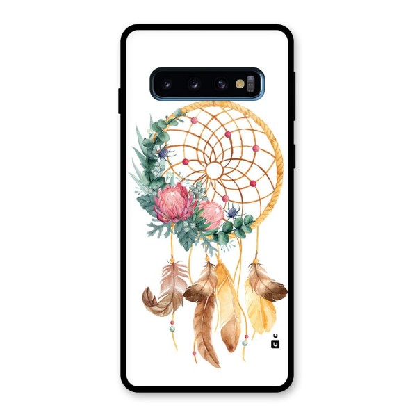 Watercolor Dreamcatcher Glass Back Case for Galaxy S10