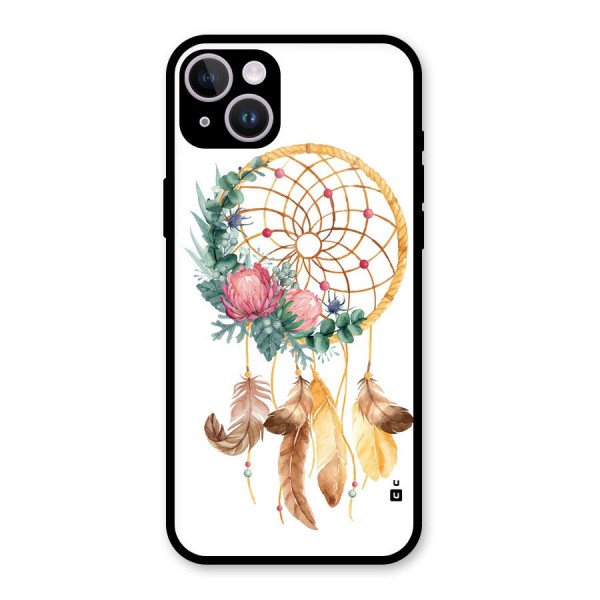 Watercolor Dreamcatcher Glass Back Case for iPhone 14 Plus