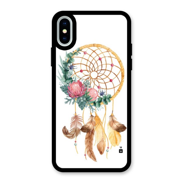 Watercolor Dreamcatcher Glass Back Case for iPhone XS