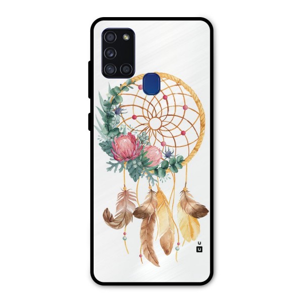 Watercolor Dreamcatcher Metal Back Case for Galaxy A21s
