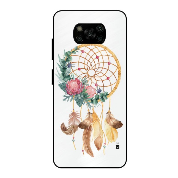 Watercolor Dreamcatcher Metal Back Case for Poco X3