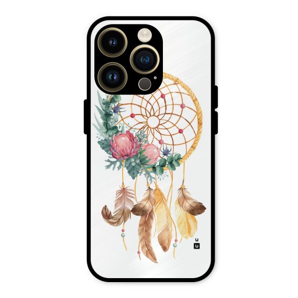 Watercolor Dreamcatcher Metal Back Case for iPhone 14 Pro
