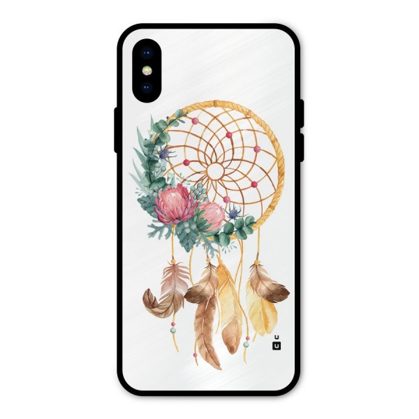 Watercolor Dreamcatcher Metal Back Case for iPhone X