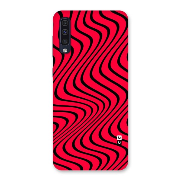 Waves Pattern Print Back Case for Galaxy A50