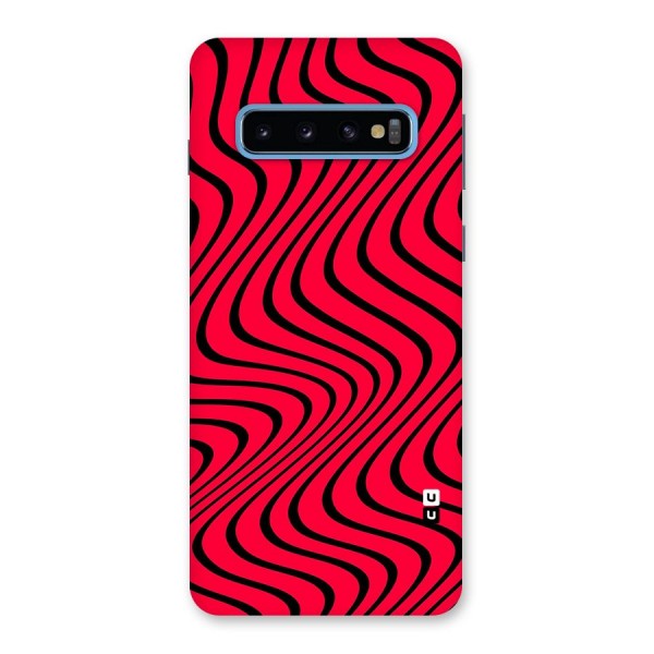 Waves Pattern Print Back Case for Galaxy S10