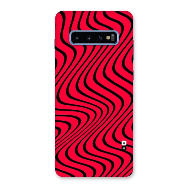 Waves Pattern Print Back Case for Galaxy S10 Plus