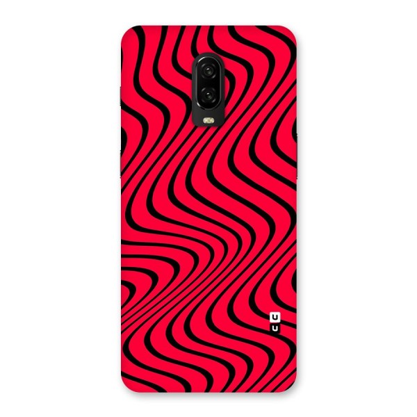 Waves Pattern Print Back Case for OnePlus 6T