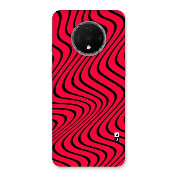 Waves Pattern Print Back Case for OnePlus 7T