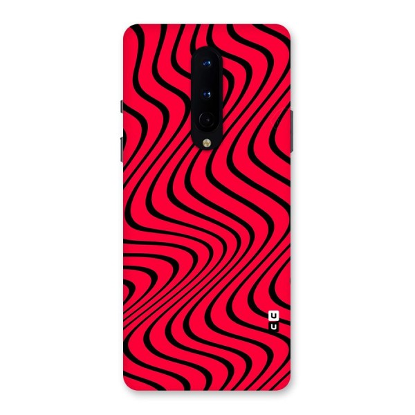 Waves Pattern Print Back Case for OnePlus 8
