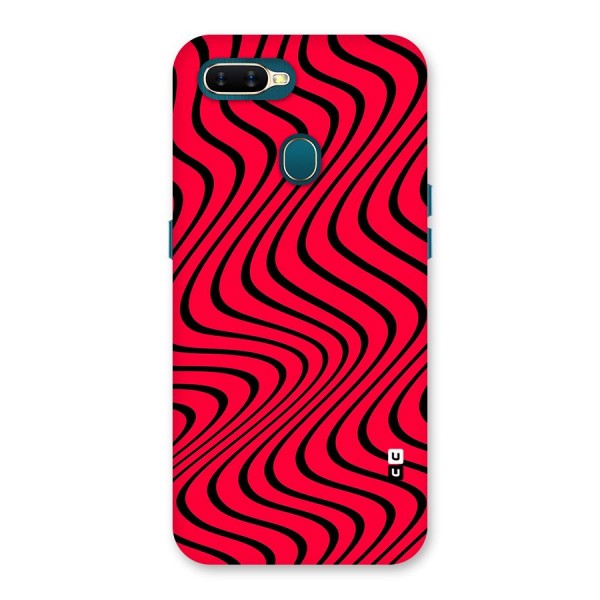 Waves Pattern Print Back Case for Oppo A7