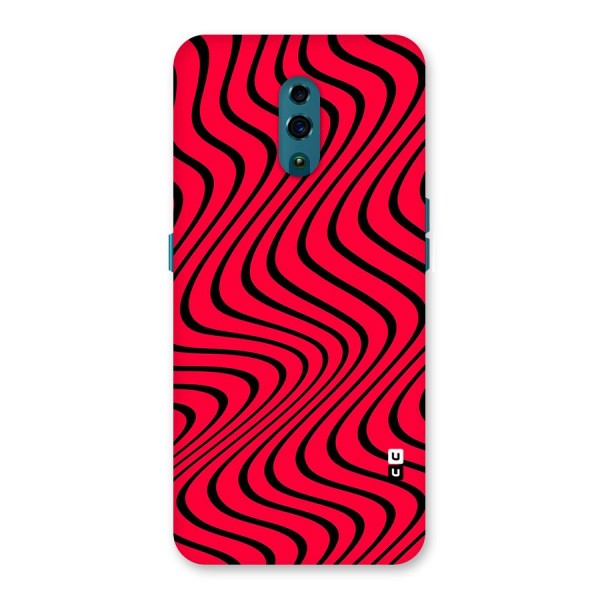 Waves Pattern Print Back Case for Oppo Reno